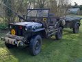 1942 Ford GPW Scripted Jeep and Trailer